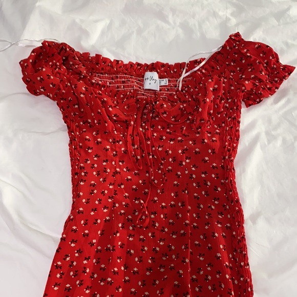 Princess Polly Red Floral Gracie Mini Dress - Picture 7 of 7